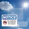 Signmission No Cameras No Photos No Videos, 10 in W x Rectangle, Plastic OS-2PACK-NS-P-710-L-14402 - alternate 4